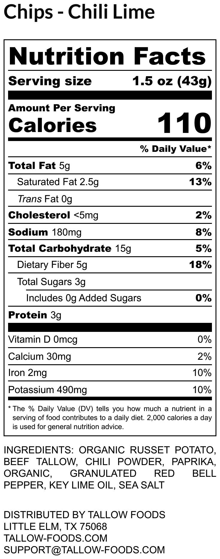 Chili Lime Chips - 12 - 1.5oz Bags