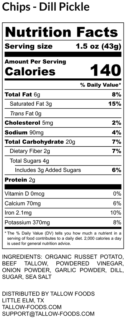 Dill Pickle - 12 - 1.5oz Bags